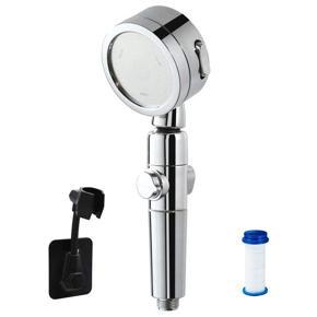 Shower Head with 3 Types of Adjustable Nozzles That Can Save Water and Apply Pressure for Bath and Wellness Applications