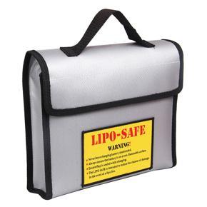 Portable Fireproof Explosionproof Lipo bat-ery Safe Bag Handheld Heat Resistant Pouch Sack for bat-ery Charge & Storage 240 * 180 * 65mm