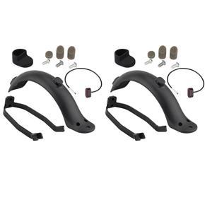 ARELENE 2X Rear Mudguard Fender Guard + Bracket + Hook +Taillight for Xiaomi M365 Electric Scooter