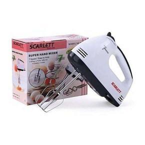 Scarlett - Electric Egg Beater and Mixer for Cake Cream - White
