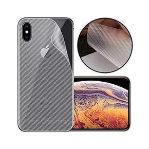 Apple iPhone XR Back Carbon Fiber Sticker Protection 3D-Transparent