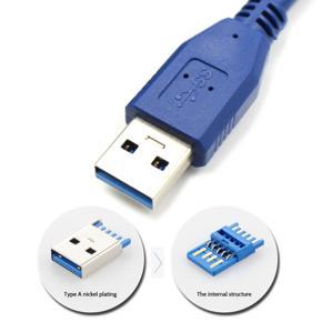 USB3.0 Male To Female Extension Cable-1 x Extension cord-Blue