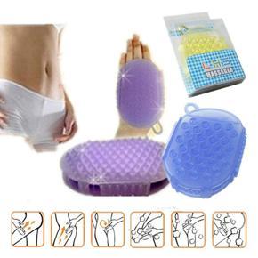 Woman Man Bath Anti Cellulite Body Massager Silicon Brush Glove Scrub Shower Hot -