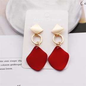Geometric earrings Metallic paint earrings Fashion earrings for women