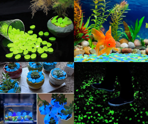 15/25/ 50 pieces Luminous Resin Glowing Stone For Home Aquarium & Decoration