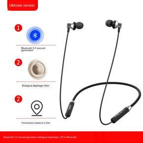 Suitable for lenovo HE05 bluetooth headset wireless sport in-ear earplugs type necklace authentic noise cancelling headphones