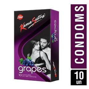 KamaSutra Grapes Flavoured Dotted Condoms - 10pcs