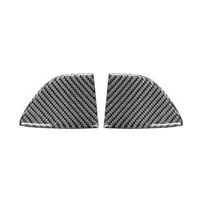 For Mazda 3 Axela 2017-2018 Exterior Carbon Fiber Car Front Grille Grill Cover Trim Stickers Decoration Accessories
