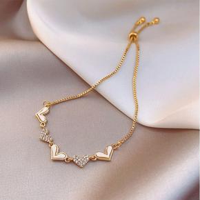 New Fashionable Heart Shaped Trendy Crystal Pendant Bracelets for Women Simple - Rhinestone Bracelet for Girls Stylish Bangle Jewelry - Bracelet for Women New Collection