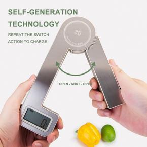 Stainless Steel Folding Scale Compact Electronic Kitchen Scale Portable Home Food Weighing Coffee Scale