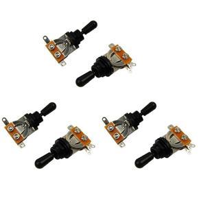 Metric 3 Way Short Straight Guitar Toggle Switch Pickup Selector for Gibson Epiphone Les Paul Electric Guitar(Pack of 4)