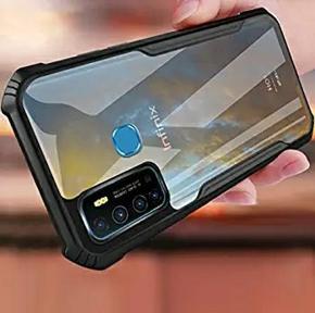 Ultra Thin 360 Degree Protection Crystal Clear Tranparent Bumper Back Cover Case for Infinix Hot 9/Infinix Hot 9 pro