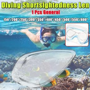 Transparent Resin Universal Swimming Diving Shortsightedness Glasses Myopia Lens - four hundred