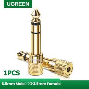 Ugreen 1/4PCS Jack 3.5 Speaker Connector 6.35mm Male to 3.5mm Female Audio Connector 3.5 Jack Aux Cable for Speaker Guitar Jack 6.35