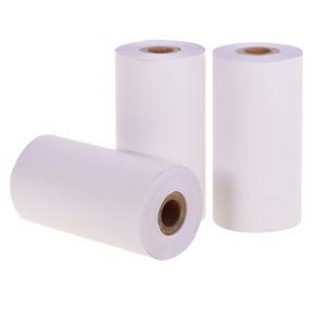 Poooli White Blank Thermal Paper Long-Lasting 22-Years Paper Roll BPA-Free 57*30mm(2.17*1.18in) 3 Rolls Compatible with Poooli Thermal Printer