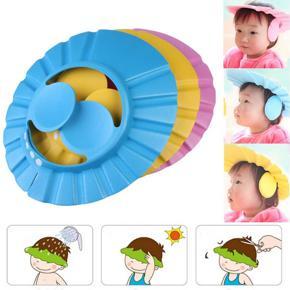 New Cute Adjustable Baby Shampoo Bath Shower Cap With Ear Protection Waterproof toddler Sun Protection Hat for Washing Hair Visors For Both Baby Girl And Baby Boy