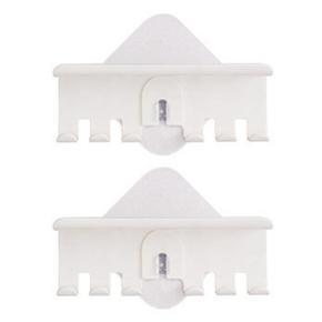 ARELENE 2X Toothbrush Holder Wall Mount Magic Sticker Bathroom Family Tooth Brush Set Wall Stand Toothpaste Placed Holder