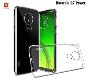 Motorola G7 Power Case Crystal Clear Gel TPU Silicone Slim Soft Flexible Shockproof Design Back Phone Cover-Transparent