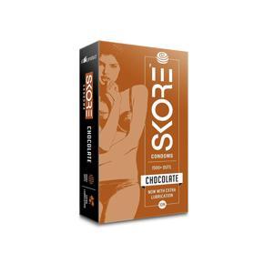 SKORE 1500+ Dots CHOCOLATE Flavour Extra Lubrication Condoms - 10pcs per Pack (India)