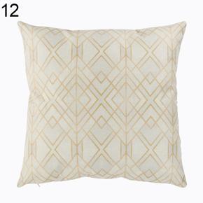 Geometry Rhombus Pattern Throw Pillow Cover Cushion Case Home Room Sofa Decor