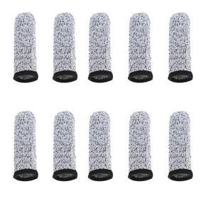 10 PCS Finger Cots Cut Resistant Protection, Extender for Kitchen, Work, Sculpture, Anti-Slip, Reusable