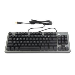 K005-87RGB Full Keyboard With Music Light Effect RGB Mechanical Wired Keyboard - gun color