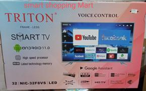 TRITON 32" Frame Less Smart LED Voice conntrol new 2022 TV Android