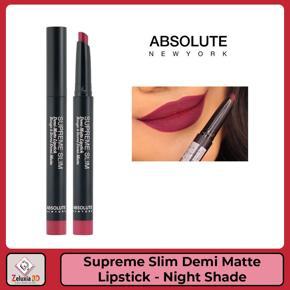 Absolute New York Supreme Slim Demi Matte Lipstick - Night Shade