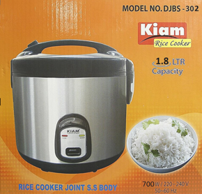 Kiam DJBS-302 Rice Cooker - 1.8 L - Rice Cooker