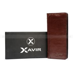 XAVIR Authentic Lather Wallet XW-08 Chocolate