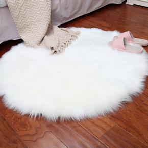 faux sheepskin wool carpet 30 x 30 cm Fluffy soft longhair decorative carpet cushion Chair sofa mat
