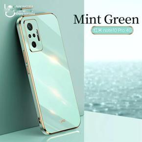 6D Plating Soft Case Lens Protector Square Frame Silicone Glossy case for Xiaomi Redmi Note 10 pro/Redmi Note 10 pro max