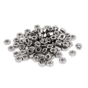 Metric M3 Hex Nuts 304 Stainless Steel Fastener DIN934 100pcs for Bolt