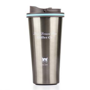 500ml Stainless Steel Car Coffee Cup Leakproof Insulated Thermal Thermos Cup Car Portable Travel Coffee Mug
