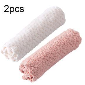 1/2Pcs Kitchen Strong Water Absorbent Cleaning Dish Cloth Anti-Oil Cars Towel