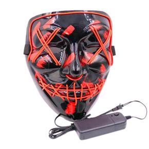 Harmony Cosplay the Up Wire Purge Mask Costume Halloween Light Scary Led Fluorescent Red Tik Tok