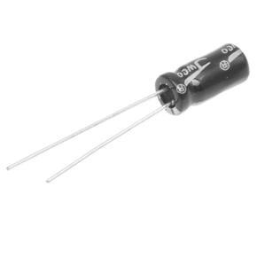 10uF 25V Radial Lead Aluminum Electrolytic Capacitors 100 Pcs