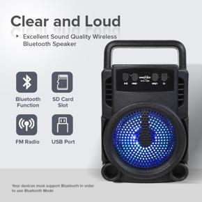 Bluetooth Speaker GTS-1346 Rechargeable Extra Bass wireless portable speaker Mini style 3 inch TWS,FM,USB audio player