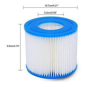 Swimming Pool Filter-6 x Inflatable pool filter-White