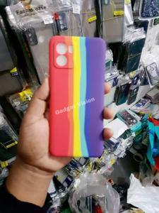 Rainbow Silicon Case Back Cover FOR Vivo Y15s