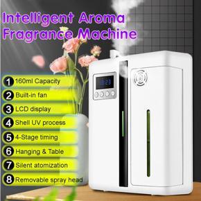 300MÂ³ Intelligent Aroma Fragrance Machine Timer Function Scent Unit Essential Oil Aroma Diffuser for Home EU Plug Black