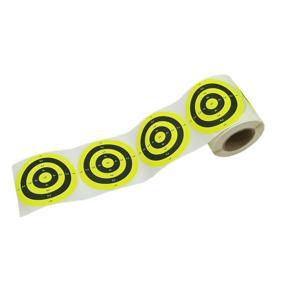 BRADOO 200Pcs/Roll Self Adhesives Reactive 3 Inch Target Sticker for Archery Bow Hunting Training Targets A