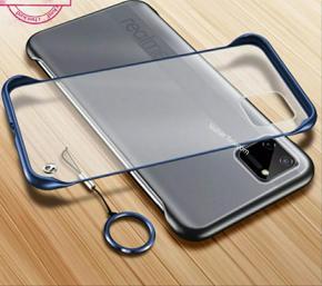 For Realme C11 Case Cover Ultra-thin frameless Ring Design transparent matte Back Caseing with Matel ring gist