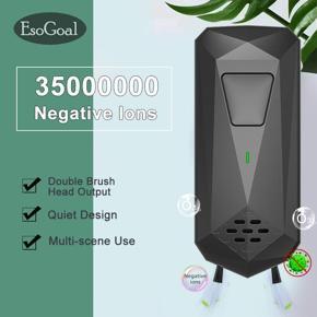 EsoGoal Air Purifier Negative Ion Removing Odor Smoke and Formaldehyde Front double Head Mute Filter Ozonator Plug in Anion Ozone Generator Ionizer Filter Purification Bathroom Home