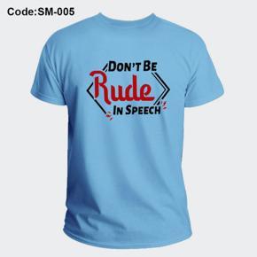 Rude Sky Half Sleeve T-Shirt For Men