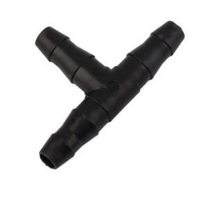 200Pcs Sprinkler Irrigation 1/4 Inch Barb Tee Pipe Joint Pipe Hose Connector Dropper System For 4Mm / 7Mm Hose