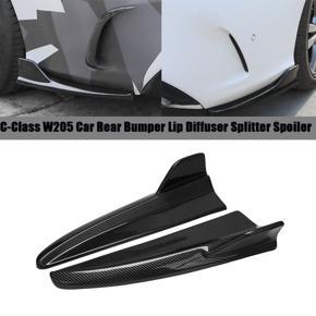 Car Rear Bumper Lip Diffuser Splitter Spoiler for Mercedes Benz C-Class W205 C180 C200 C300 C63 2015-2021