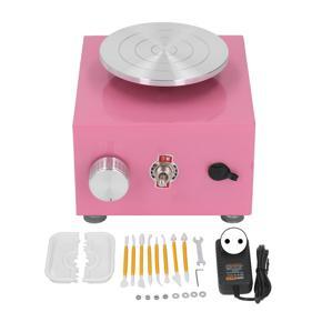 Himeng La Mini Pottery Wheel Vivid Pink Stable Turntable Compact Size Basin Style Kids for Kid 100‑240V