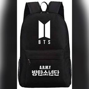 K-POP?BTS?BT21?Bangtan Boys Luminous Glow In Dark Backpack with USB Charger Inside School Bags Unisex Travel Bag