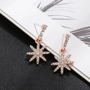 Fashion Earrings Korean Version Of The Eight-pointed Star Crystal Earrings